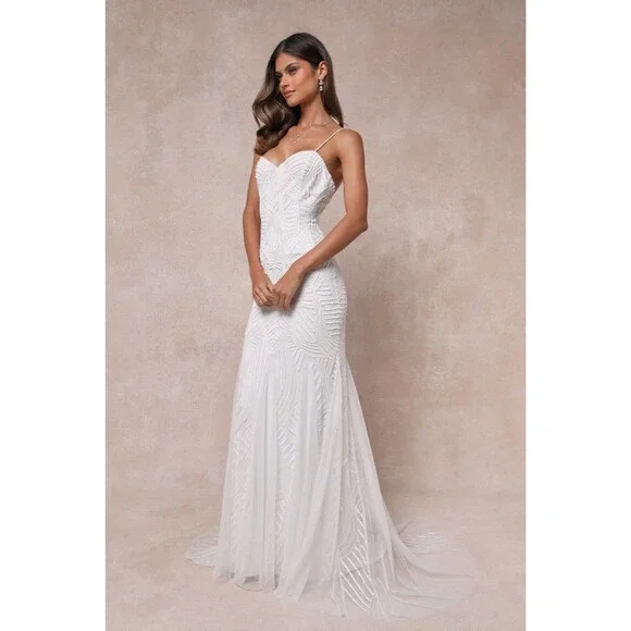 Lulus | Dresses | Lulus Radiant Presence Dress Womens S White Maxi Wedding Sequin Backless Nwt | Poshmark Lulus | Dresses | Lulus Radiant Presence Dress Womens S White Maxi Wedding Sequin Backless Nwt | Poshmark
